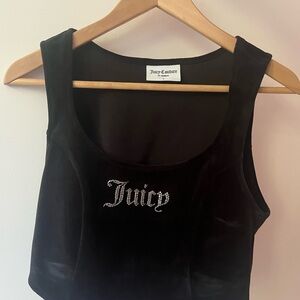 Juicy Couture Black Velvet Tank Top